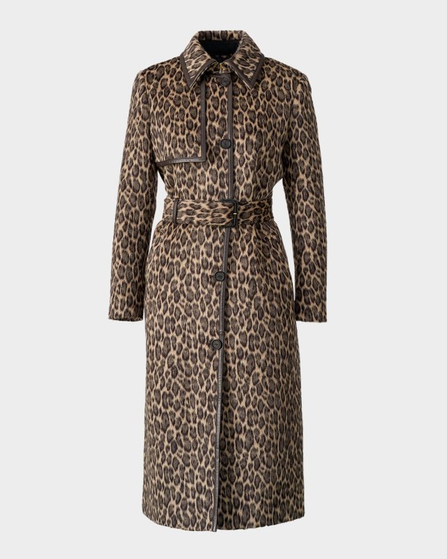 Zeva-A Single-Breasted Wool Trench Coat